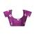 Purple art silk screen printed bandhani ceremony and party ready to wear saree with blouse