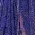 Blue georgette lace screen printed bandhani casual, work and ceremony ready to wear saree with blouse