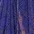 Blue georgette lace screen printed bandhani casual, work and ceremony ready to wear saree with blouse