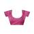 Pink chanderi cotton screen printed casual and work ready to wear saree with blouse
