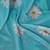 Blue chanderi cotton screen printed casual and work ready to wear saree with blouse