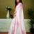 Off-white chanderi cotton screen printed casual and work ready to wear saree with blouse