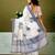 White chanderi cotton screen printed casual and work ready to wear saree with blouse