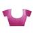 Pink georgette solid dyed casual ready to wear saree with blouse