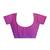 Pink and purple georgette solid dyed casual ready to wear saree with blouse