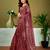 Brown chanderi cotton screen printed casual and work ready to wear saree with blouse