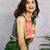 Green pure cotton screen printed casual, work and festival ready to wear saree with blouse