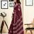 Maroon pure cotton screen printed pocket casual, work and festival ready to wear saree with blouse