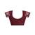 Maroon pure cotton screen printed pocket casual, work and festival ready to wear saree with blouse