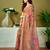 Orange linen zari screen printed casual and work ready to wear saree with blouse