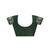 Green pure cotton screen printed pocket casual, work and festival ready to wear saree with blouse
