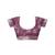 Off-white and mauve linen zari screen printed zari work ceremony and festival ready to wear saree with blouse