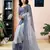 ready to wear grey and white linen zari screen printed saree with blouse