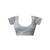 Grey and white linen zari screen printed casual and work ready to wear saree with blouse