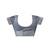 Grey and white linen zari screen printed pocket work ceremony, party and festive ready to wear saree with blouse