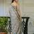 Green silk zari screen printed woven floral print striped woven zari work party ready to wear saree with blouse