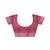 Pink linen zari screen printed casual and work ready to wear saree with blouse