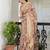 Multicolor screen printed woven floral print striped woven zari work ceremony, party and festive ready to wear saree