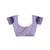 Purple silk screen printed woven zari work ceremony, party and festive ready to wear saree with blouse