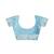 Blue linen zari screen printed casual and work ready to wear saree with blouse