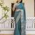 Green silk zari screen printed woven bandhani ceremony, party and festive ready to wear saree with blouse