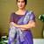 Purple linen zari screen printed zari work ceremony and festival ready to wear saree with blouse