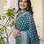 Green silk zari screen printed woven bandhani ceremony, party and festive ready to wear saree with blouse