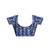Blue pure cotton screen printed pocket casual, work and festival ready to wear saree with blouse