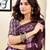 Purple pure cotton screen printed pocket casual, work and festival ready to wear saree with blouse