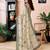 Beige linen zari screen printed zari work work, ceremony, party and festive ready to wear saree with blouse
