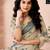 Beige linen zari screen printed zari work work, ceremony, party and festive ready to wear saree with blouse