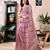ready made pink chanderi cotton screen printed work, ceremony, party and festive saree