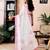 White linen zari screen printed zari work work, ceremony, party and festive ready to wear saree with blouse