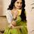 Green linen zari screen printed zari work work, ceremony, party and festive ready to wear saree with blouse