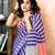 Red, grey and blue chanderi cotton screen printed work, ceremony, party and festive ready to wear saree with blouse