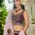 Burgundy Organza Sequinse embroidery Lehenga choli with Dupatta