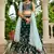 Green Organza Sequinse embroidery Lehenga choli with Dupatta