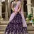 Magenta Organza Sequinse embroidery Lehenga choli with Dupatta