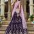 Magenta Organza Sequinse embroidery Lehenga choli with Dupatta