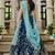 Navy blue Organza Sequinse embroidery Lehenga choli with Dupatta