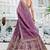 Lavender Golden Tissue Sequinse embroidery Lehenga choli with Dupatta