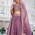 Lavender Golden Tissue Sequinse embroidery Lehenga choli with Dupatta
