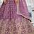 Lavender Golden Tissue Sequinse embroidery Lehenga choli with Dupatta