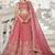 Pink Golden Tissue Sequinse embroidery Lehenga choli with Dupatta