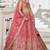 Pink Golden Tissue Sequinse embroidery Lehenga choli with Dupatta