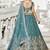 Sea green Golden Tissue Sequinse embroidery Lehenga choli with Dupatta