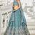Sea green Golden Tissue Sequinse embroidery Lehenga choli with Dupatta