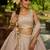 Nude Tissue Sequinse embroidery Lehenga choli with Dupatta