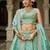 Sea green Tissue Sequinse embroidery Lehenga choli with Dupatta