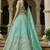 Sea green Tissue Sequinse embroidery Lehenga choli with Dupatta